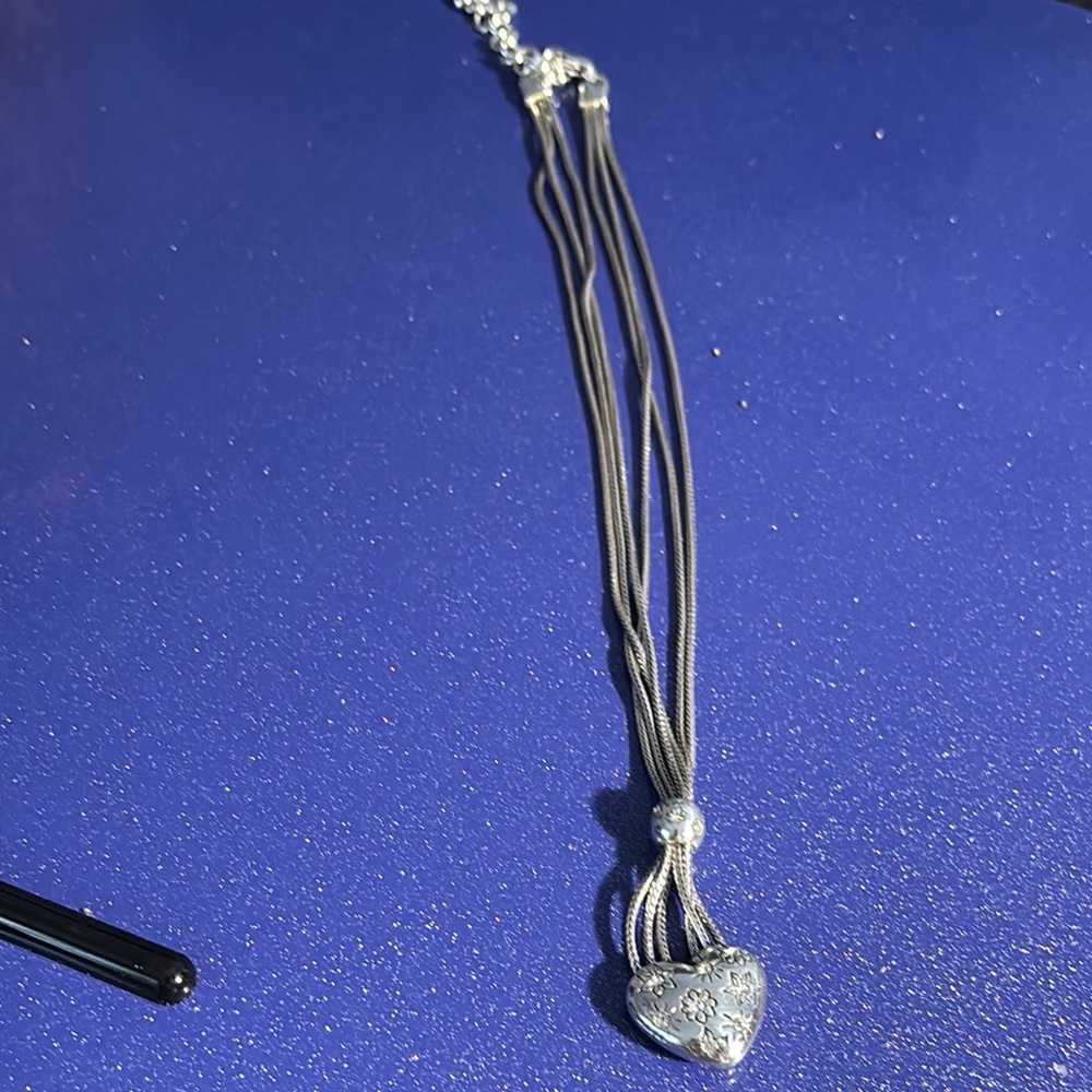 Elegant Brighton Silver Heart Pendant Necklace